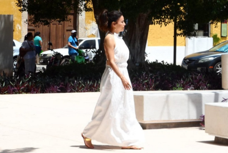 Eva Longoria graba escenas de “Eva Longoria: Searching for México” en Izamal