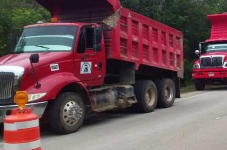 Uayma prohíbe paso a volqueteros, trabajadores del Tren Maya